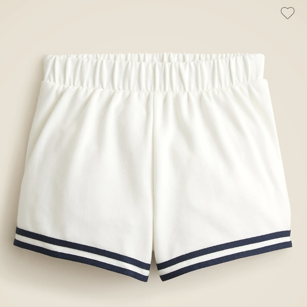 J.Crew Girls' Crewcuts Sailor pull-on sweatshort in terry Size 5 BNWT 5☆